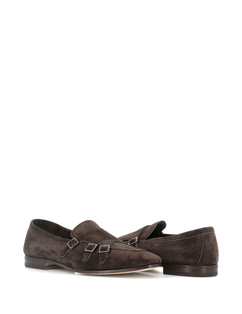 Mocassini in pelle scamosciata in marrone Henderson baracco  - uomo 