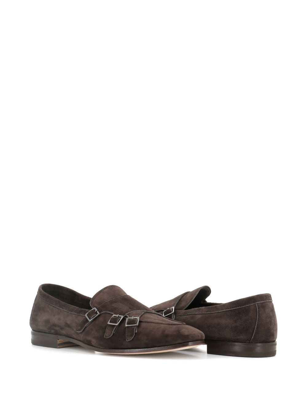 Mocassini in pelle scamosciata in marrone Henderson baracco  - uomo 
