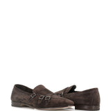 Mocassini in pelle scamosciata in marrone Henderson baracco  - uomo 