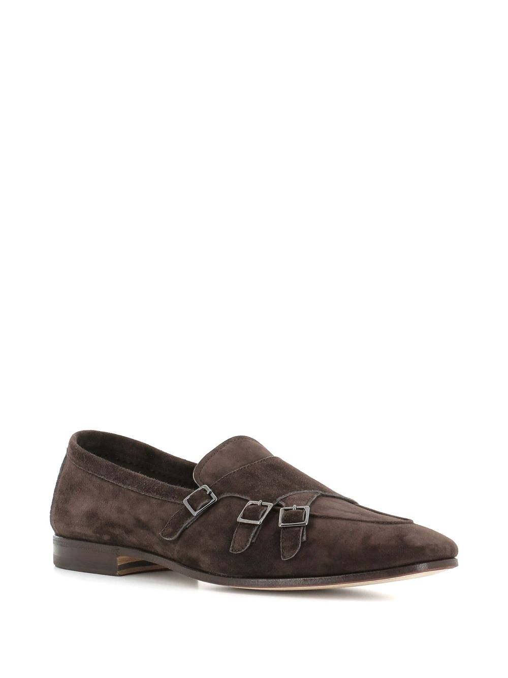 Mocassini in pelle scamosciata in marrone Henderson baracco  - uomo 