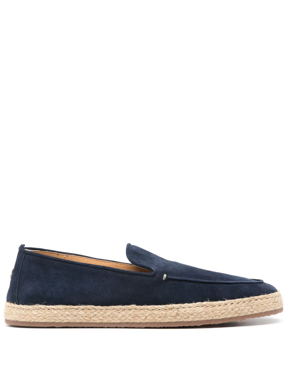 Espadrillas in camoscio in blu Henderson baracco - uomo 