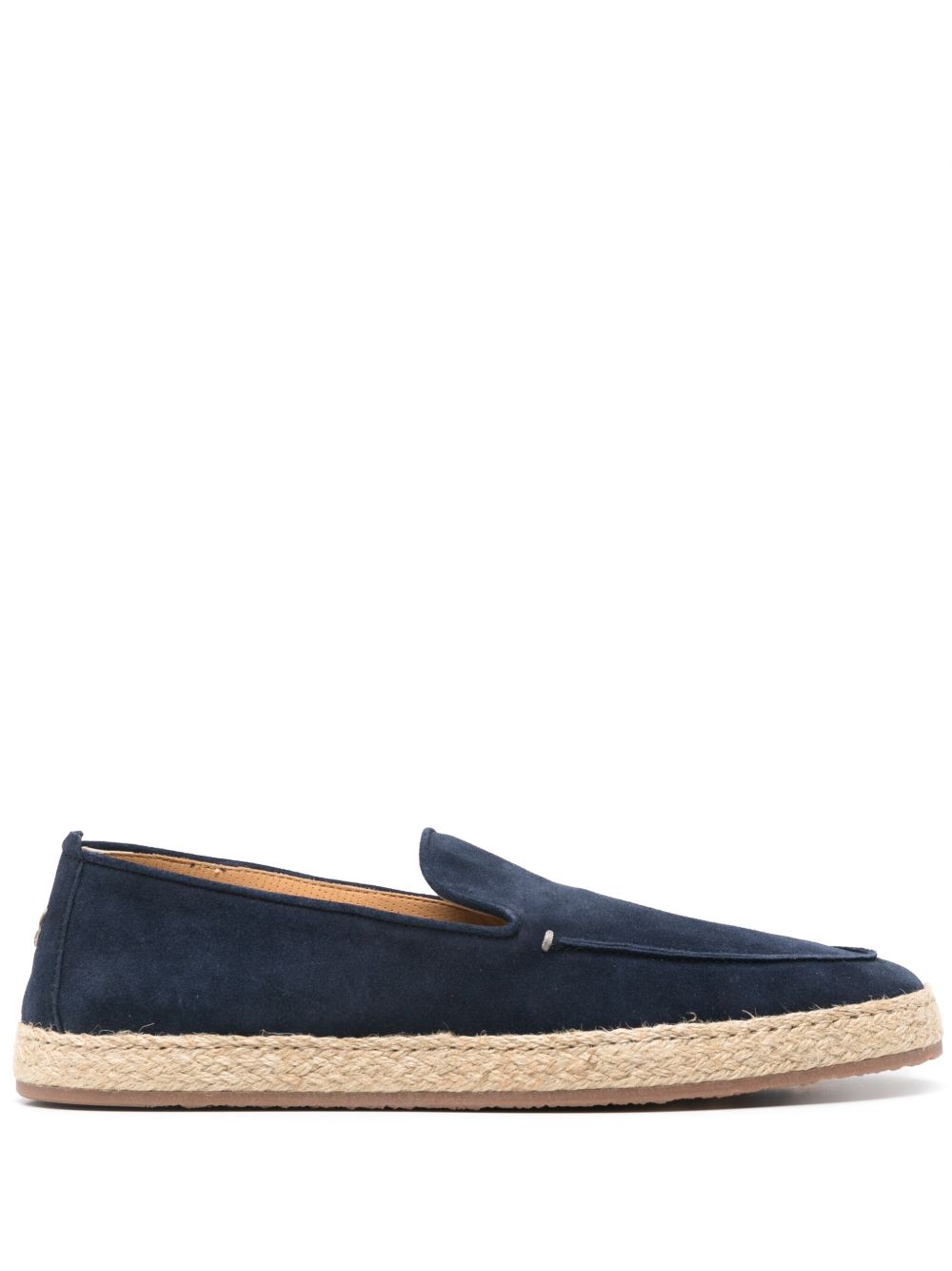Espadrillas in camoscio in blu Henderson baracco - uomo 