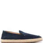 Espadrillas in camoscio in blu Henderson baracco - uomo 