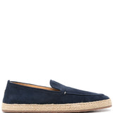 Espadrillas in camoscio in blu Henderson baracco - uomo 