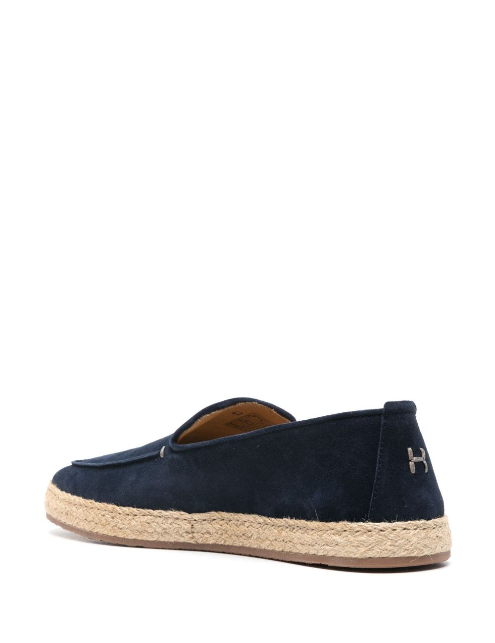 Espadrillas in camoscio in blu Henderson baracco - uomo 