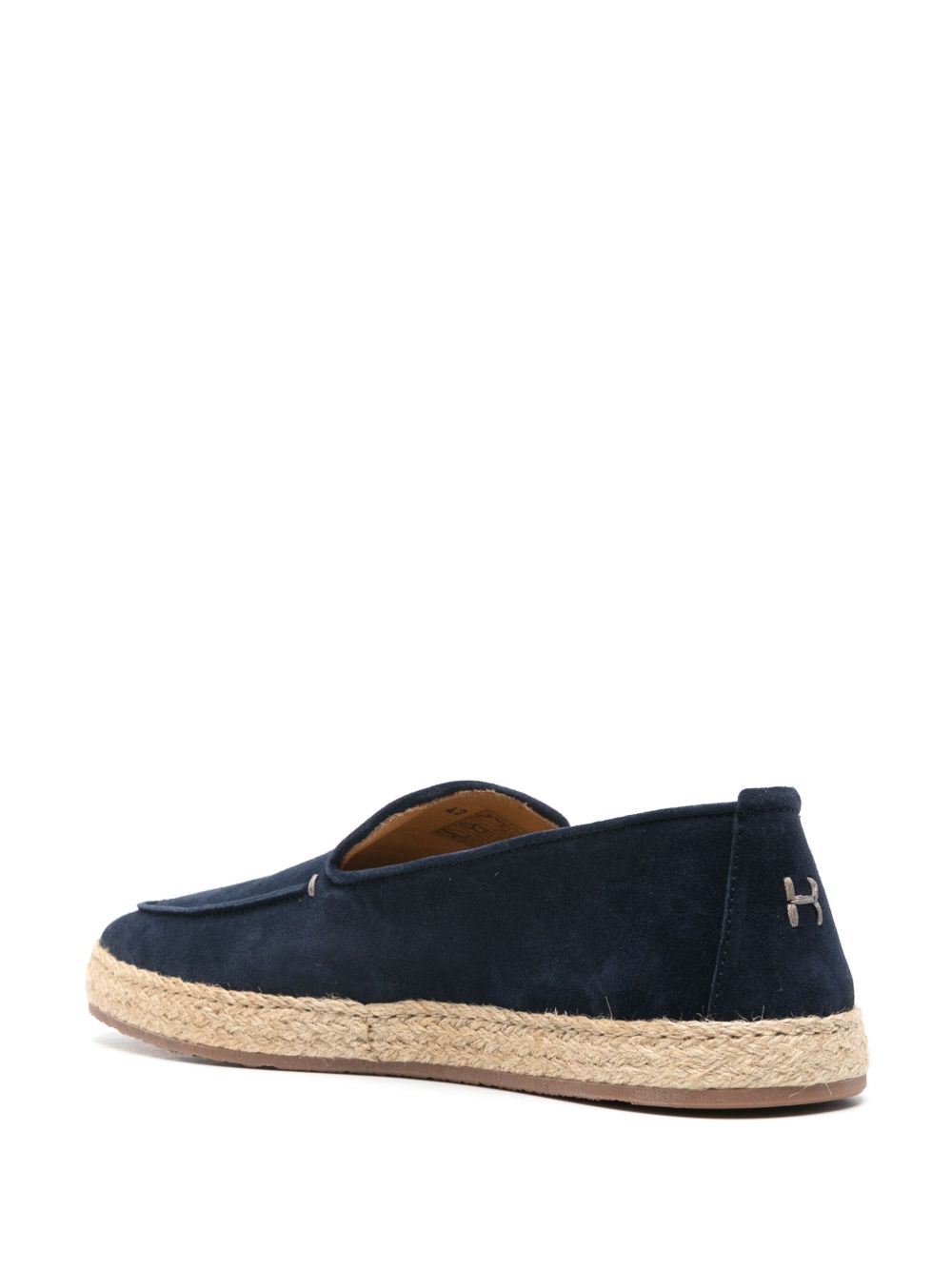Espadrillas in camoscio in blu Henderson baracco - uomo 