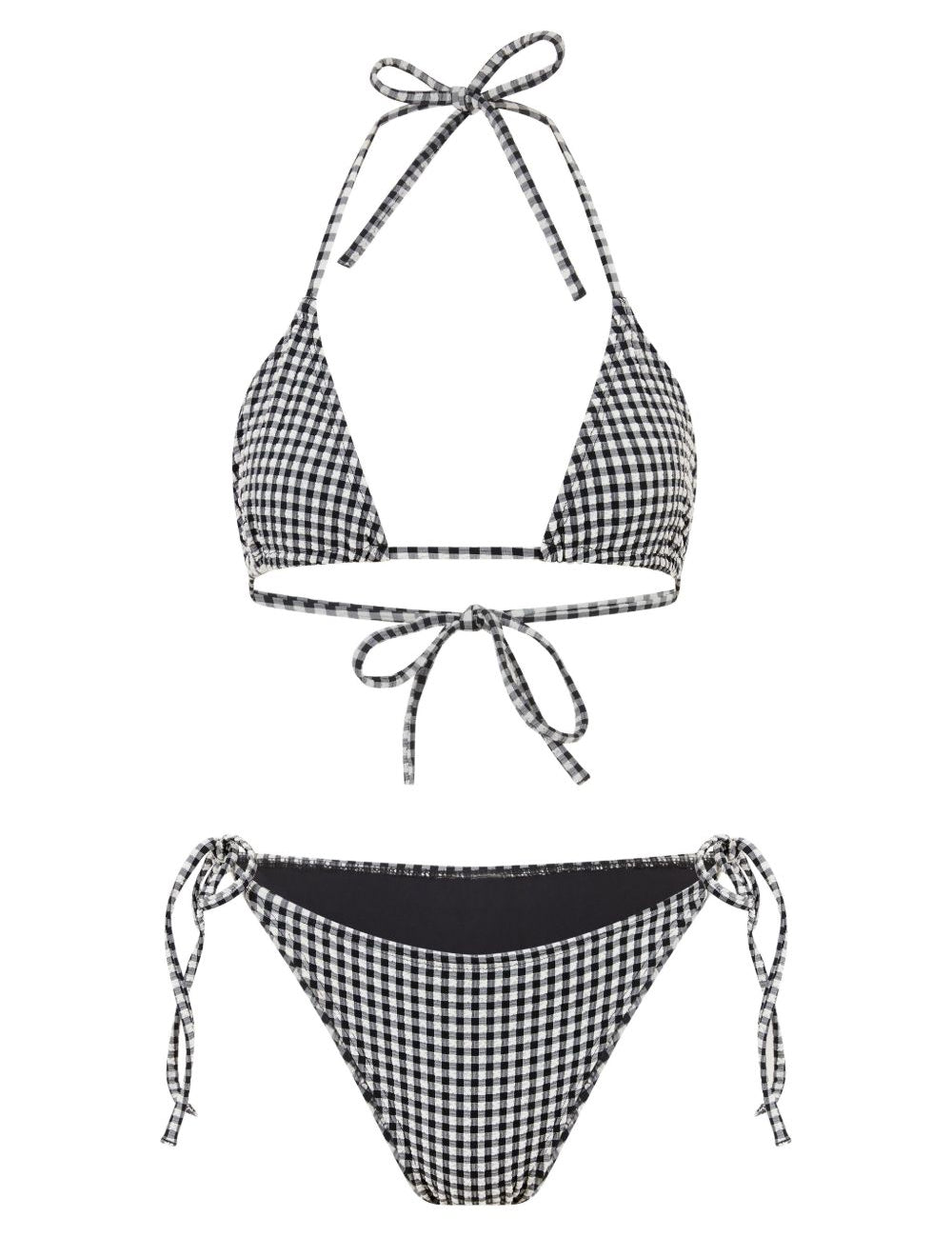 BIkini sabrina a quadri in bianco e nero Hunza G - donna 