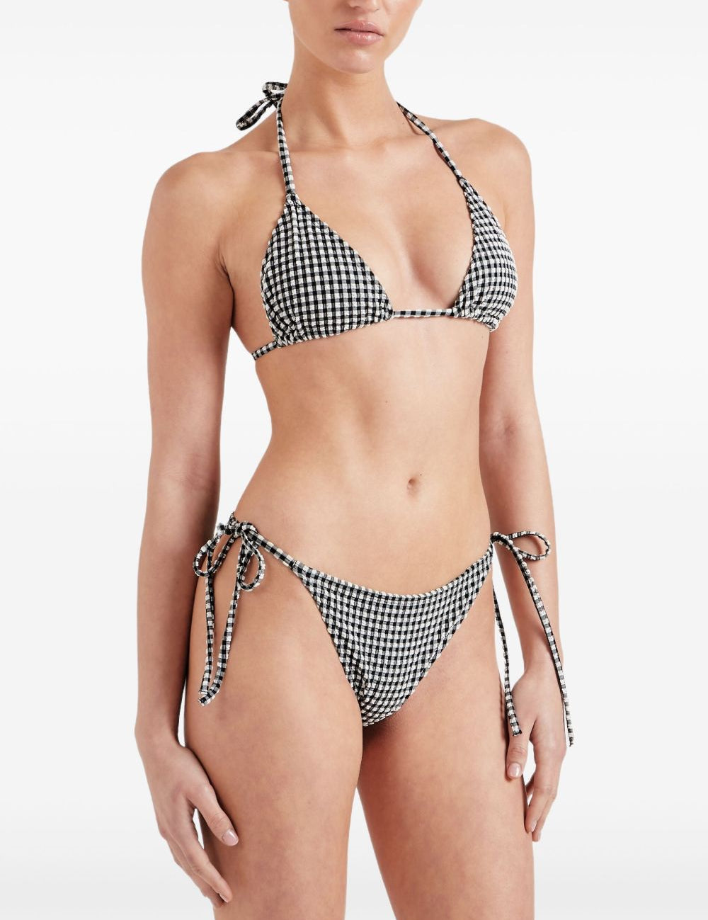 BIkini sabrina a quadri in bianco e nero Hunza G - donna 