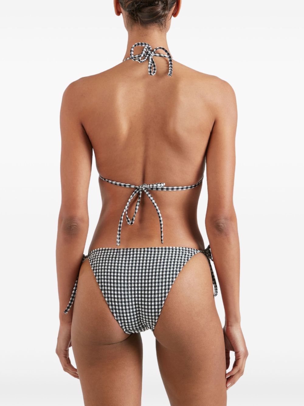 BIkini sabrina a quadri in bianco e nero Hunza G - donna 