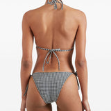 BIkini sabrina a quadri in bianco e nero Hunza G - donna 