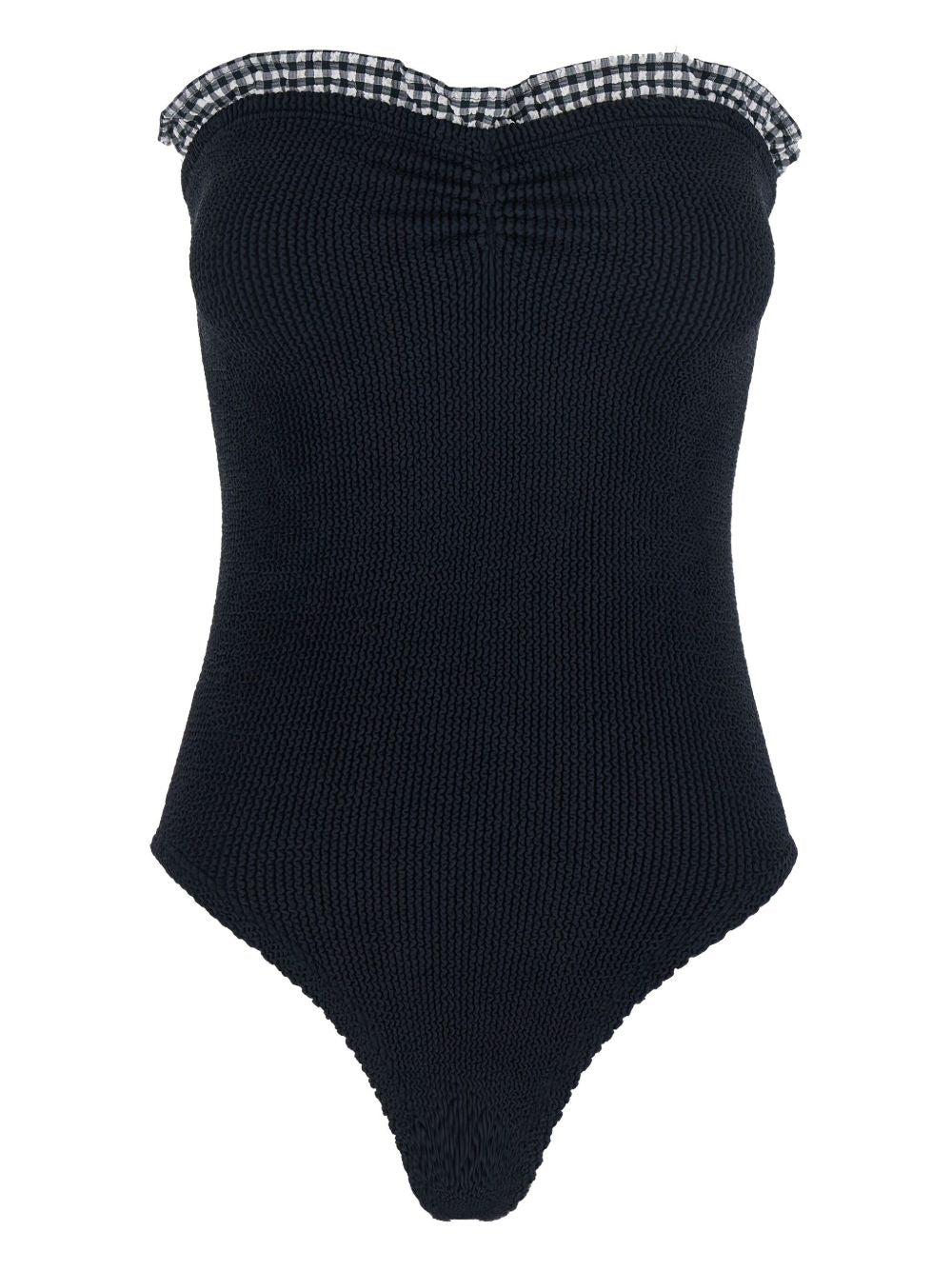Costume intero senza spalline dolly in nero Hunza G - donna 
