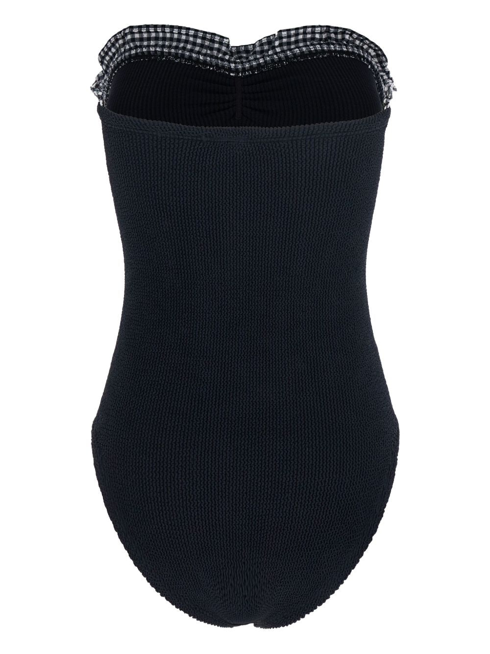Costume intero senza spalline dolly in nero Hunza G - donna 