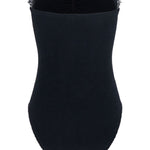 Costume intero senza spalline dolly in nero Hunza G - donna 