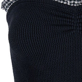 Costume intero senza spalline dolly in nero Hunza G - donna 