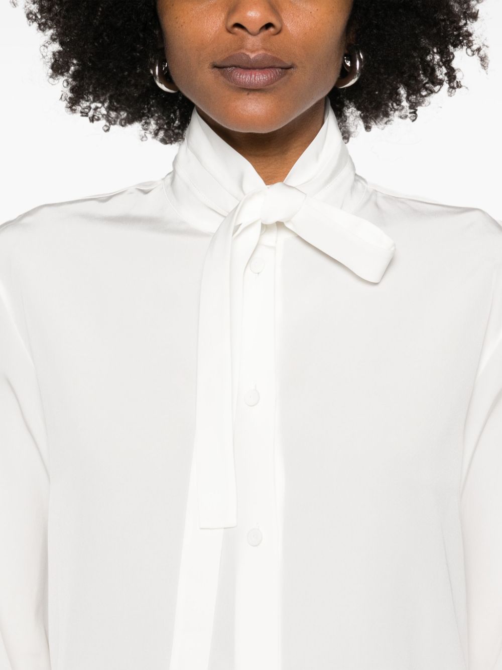 Camicia con fiocco in bianco Jil sander - donna 