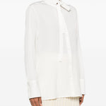 Camicia con fiocco in bianco Jil sander - donna 
