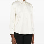 Camicia in twill in avorio Jil Sander - donna 