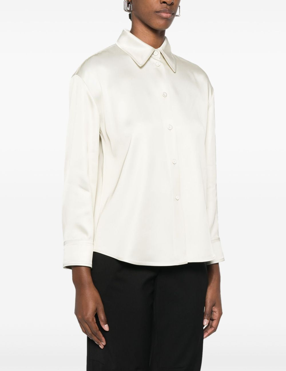 Camicia in twill in avorio Jil Sander - donna 