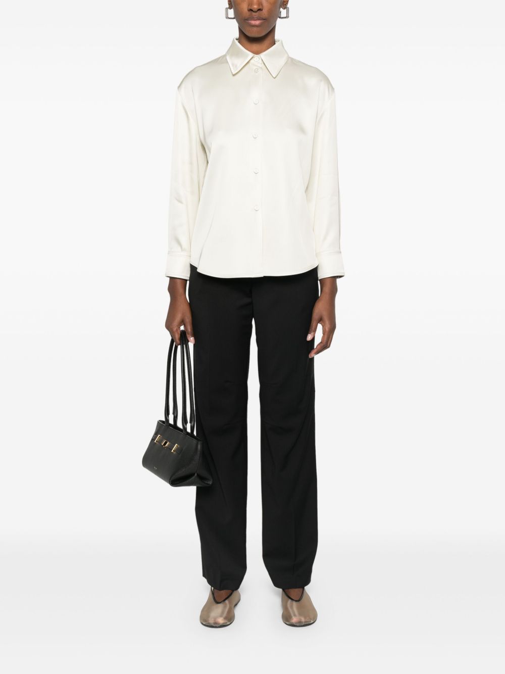 Camicia in twill in avorio Jil Sander - donna 