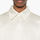Camicia in twill in avorio Jil Sander - donna 