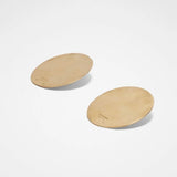Orecchini rotondi con logo in oro Jil Sander - donna 