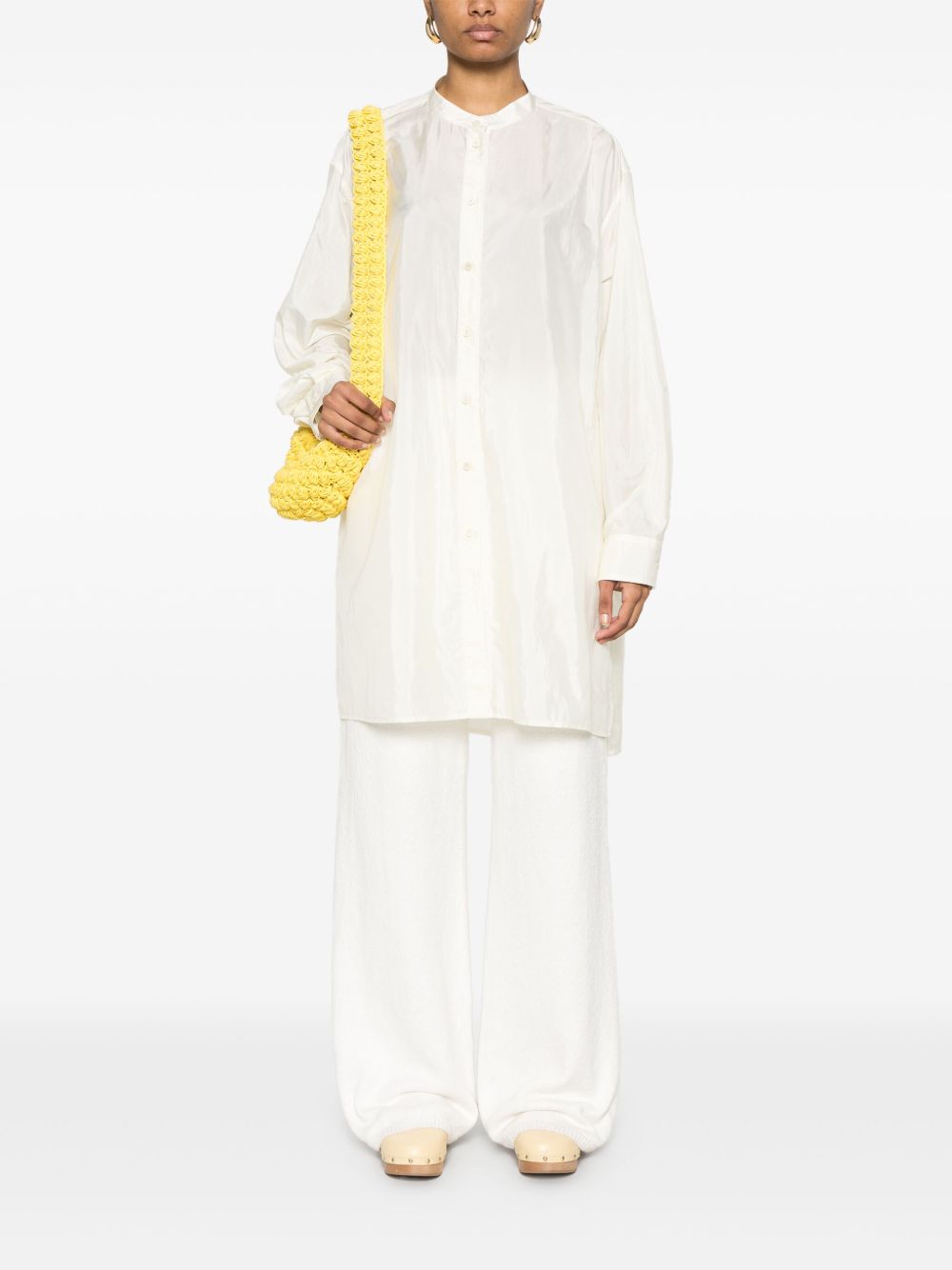 Camicia in raso in giallo Jil sander - donna 