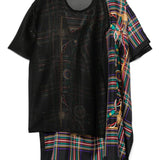 T-shirt con design a strati in nero Junya watanabe - donna 