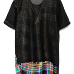 T-shirt con design a strati in nero Junya watanabe - donna 