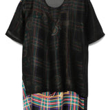 T-shirt con design a strati in nero Junya watanabe - donna 