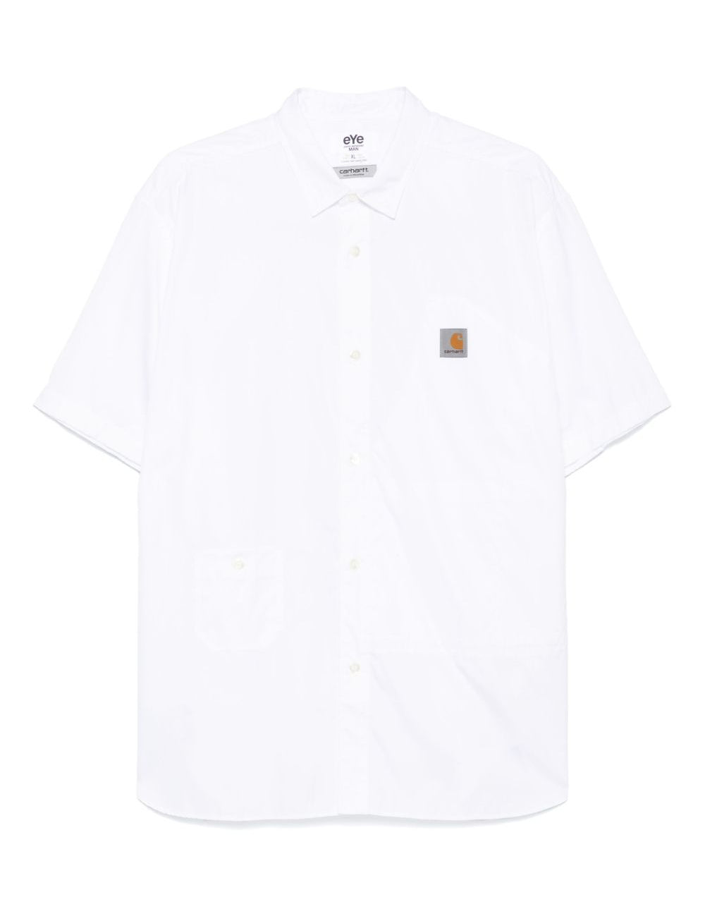 Camicia con logo in bianco Junya Watanabe MAN x Carhartt - uomo 