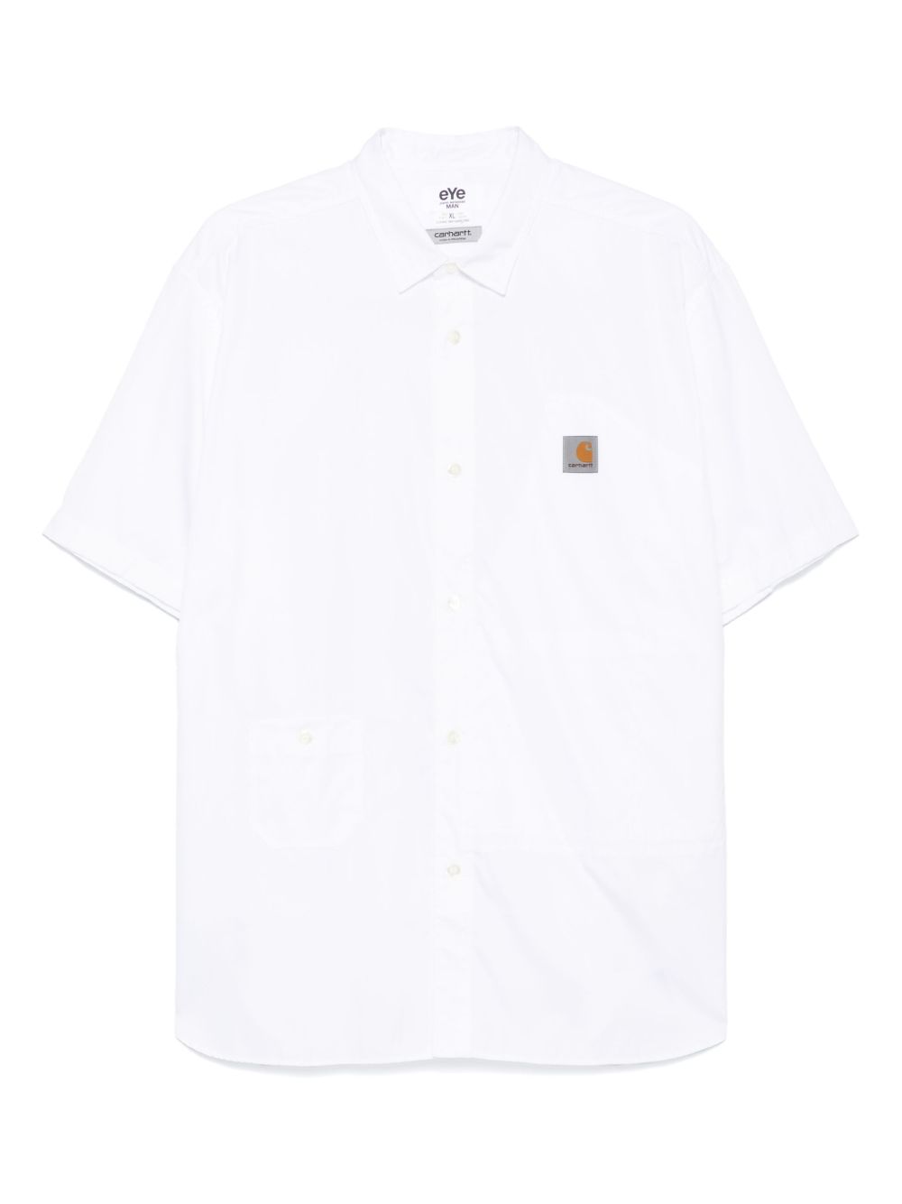 Camicia con logo in bianco Junya Watanabe MAN x Carhartt - uomo 