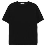 T-shirt a coste in nero Kangra - uomo 