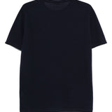 T-shirt in cotone in blu Kangra - uomo 