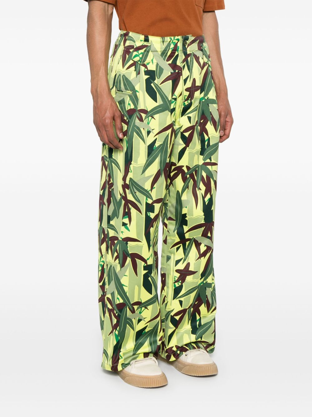 Pantaloni con stampa Chiku-Rin Camo in verde Kenzo - uomo 