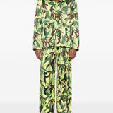 Pantaloni con stampa Chiku-Rin Camo in verde Kenzo - uomo 