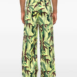 Pantaloni con stampa Chiku-Rin Camo in verde Kenzo - uomo 
