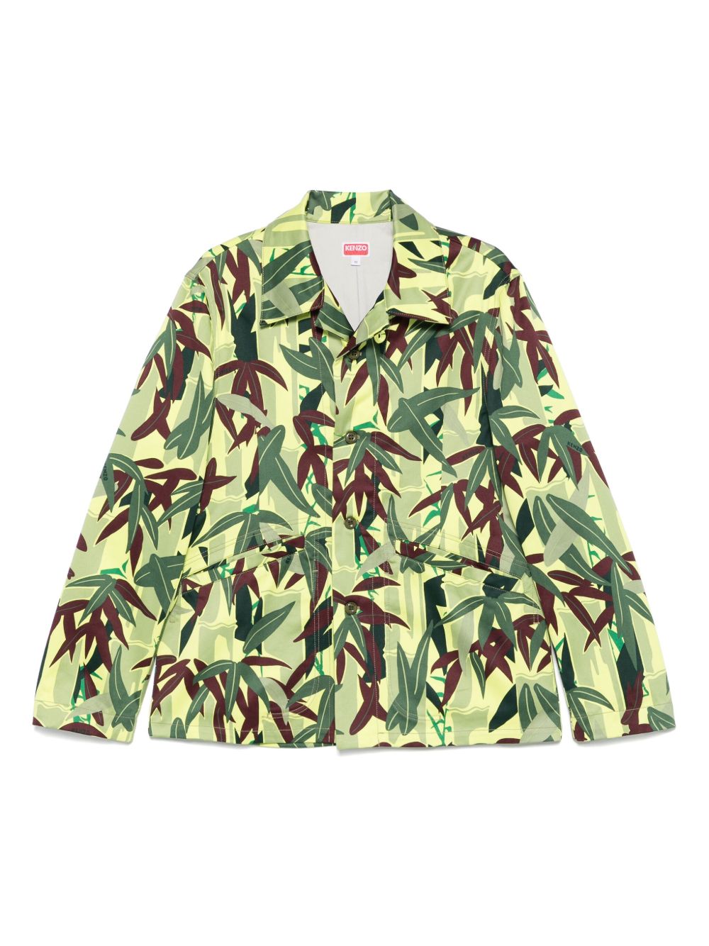 Giacca-camicia con stampa Chiku-Rin Camo in vedre Kenzo - uomo 
