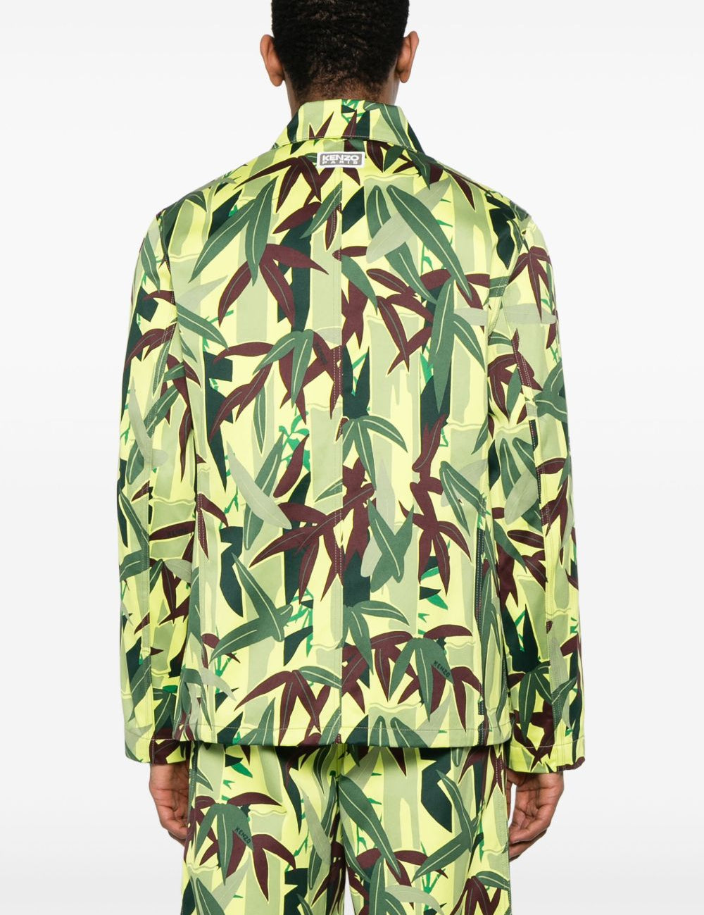 Giacca-camicia con stampa Chiku-Rin Camo in vedre Kenzo - uomo 