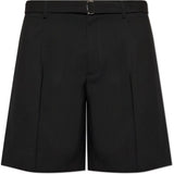 Shorts in lana vergine in nero Lanvin - donna 