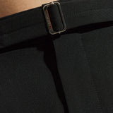 Shorts in lana vergine in nero Lanvin - donna 