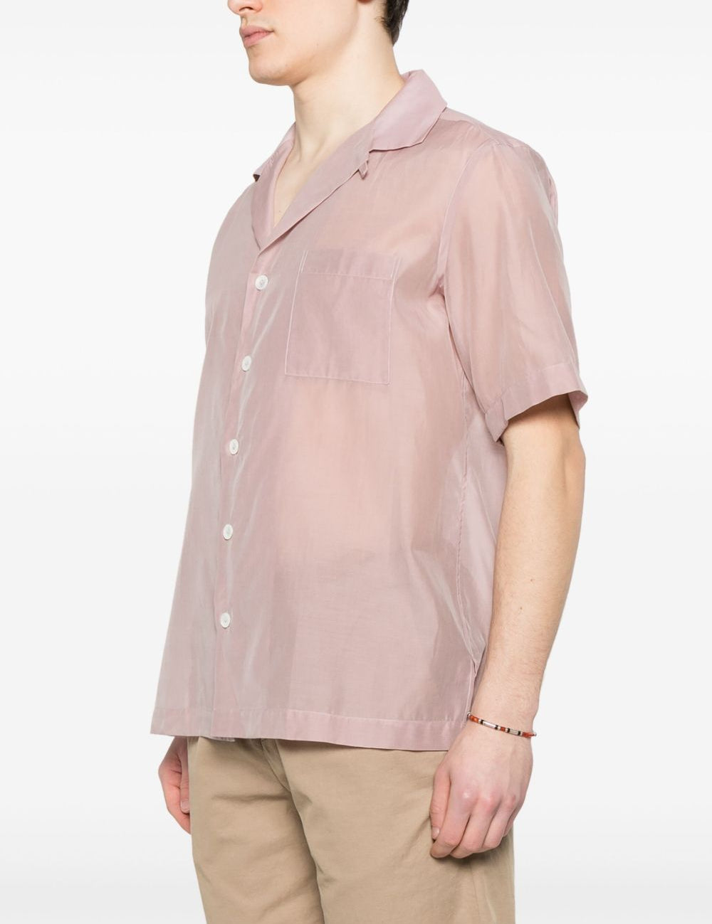 Camicia trasparente in rosa Lardini - uomo 