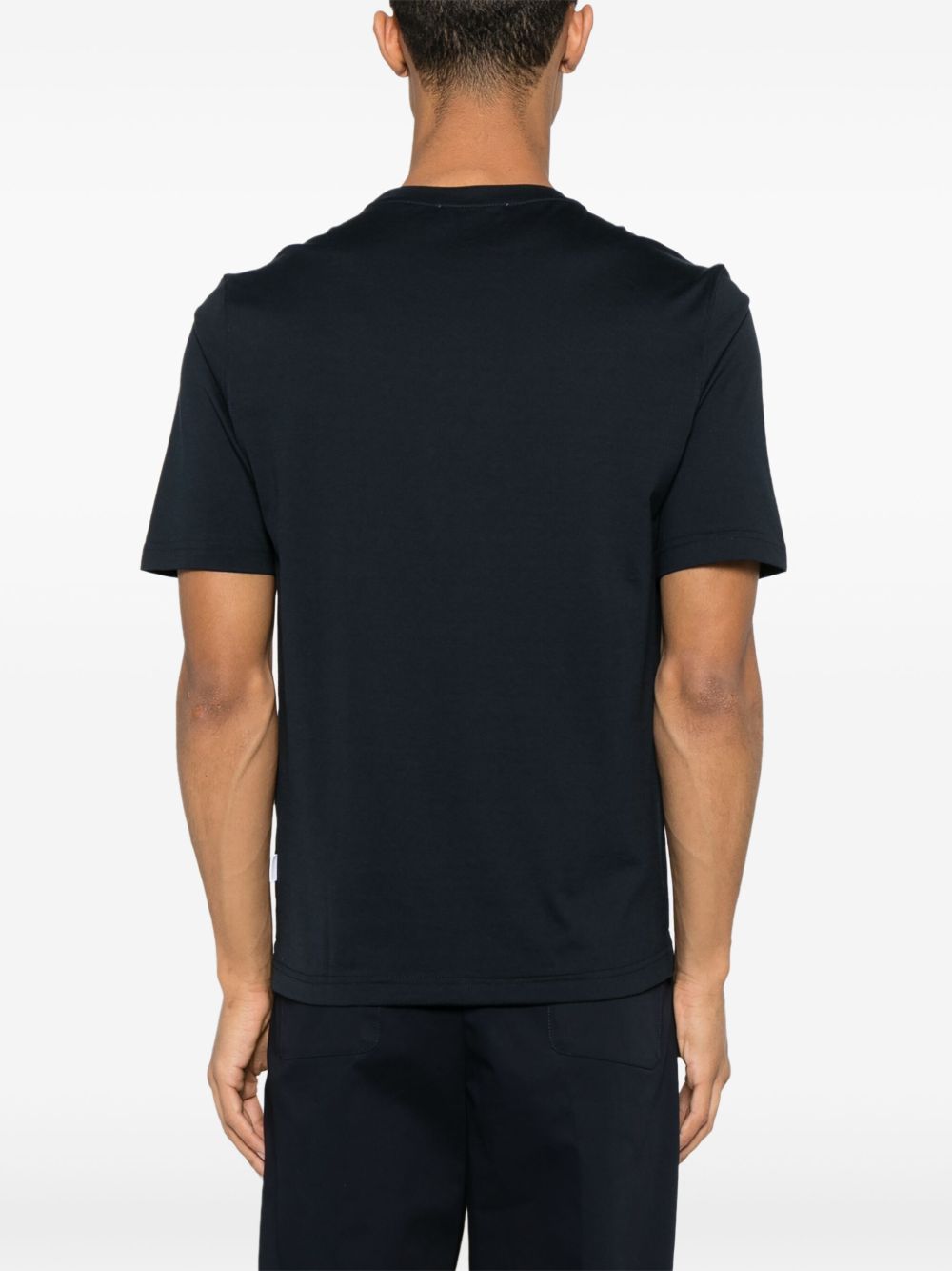 T-shirt girocollo in blu notte Lardini - uomo 