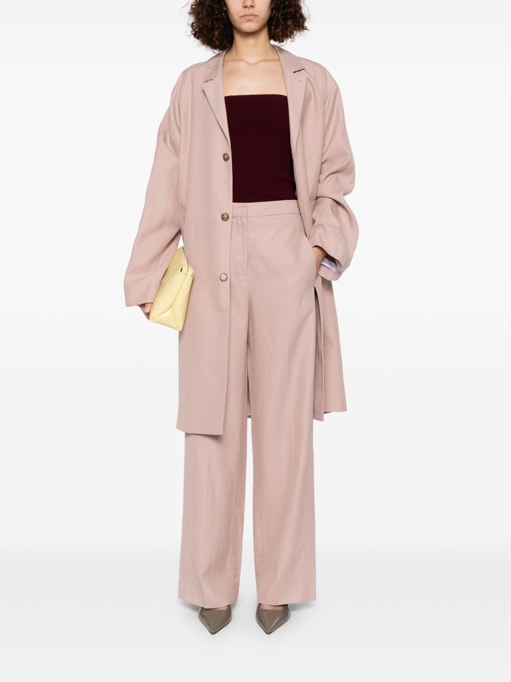 Pantaloni sartoriali in rosa Loulou studio - donna 