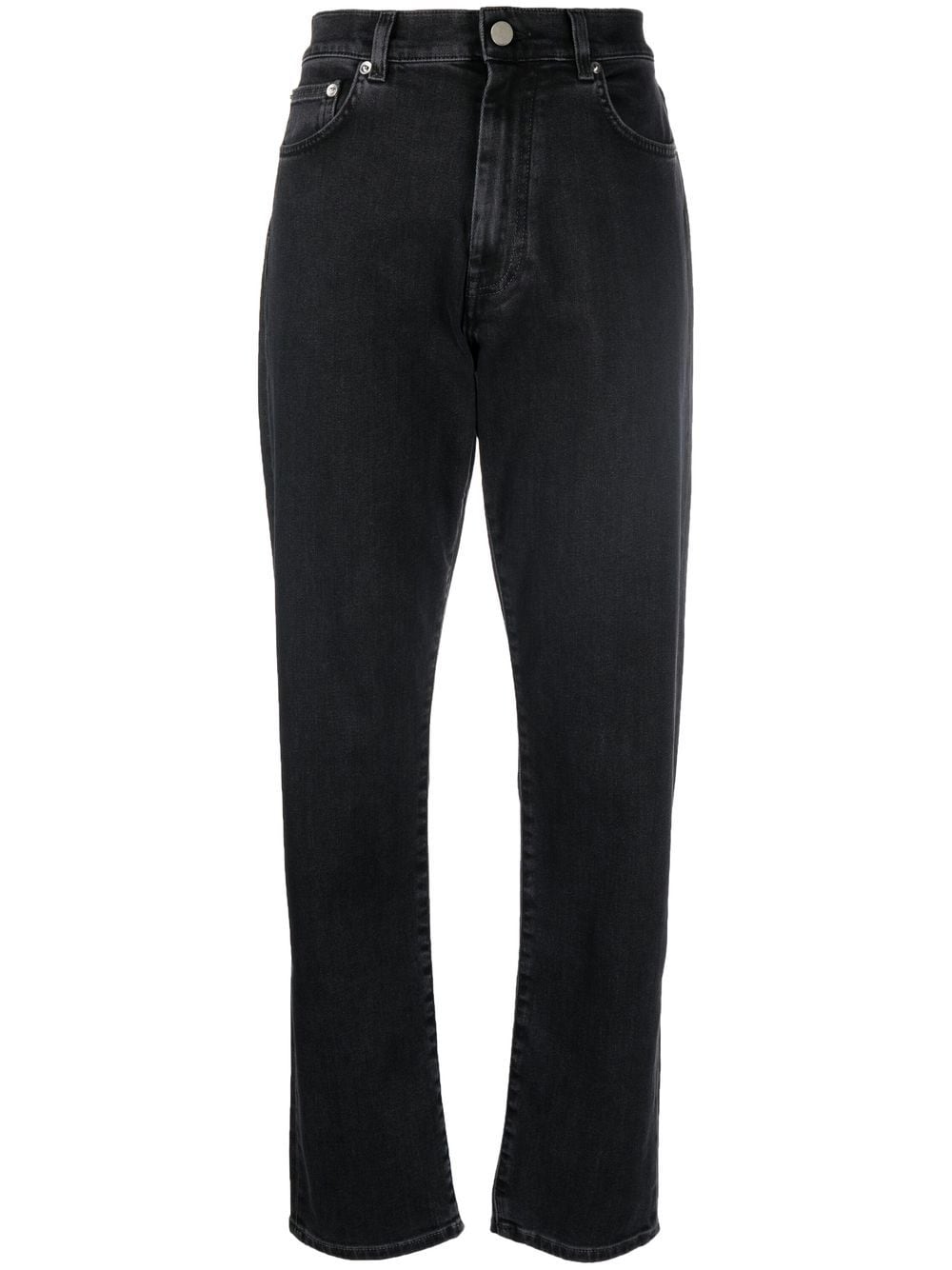 Jeans dritti wular a vita alta in nero Loulou studio - donna 