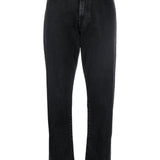 Jeans dritti wular a vita alta in nero Loulou studio - donna 