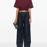 Jeans a gamba larga in blu Magda butrym - donna 