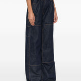 Jeans a gamba larga in blu Magda butrym - donna 