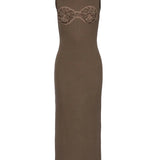 Abito con dettaglio all'uncinetto in verde khaki Magda Butrym - donna 