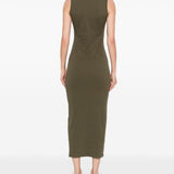Abito con dettaglio all'uncinetto in verde khaki Magda Butrym - donna 