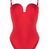 Costume intero con scollo a cuore in rosso - MAGDA BUTRYM -  donna 